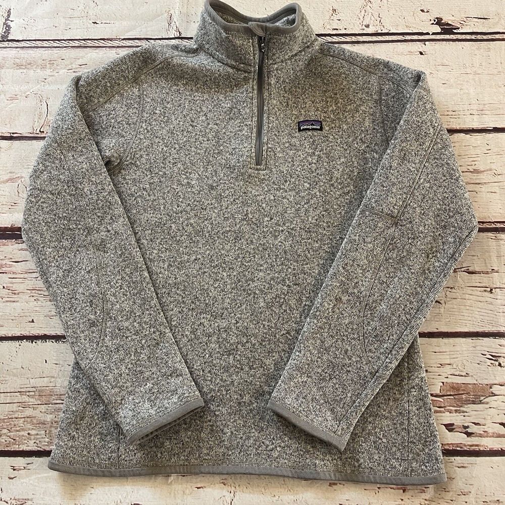 Patagonia Quarter Zip‎ Better Sweater Gray Woman's Size